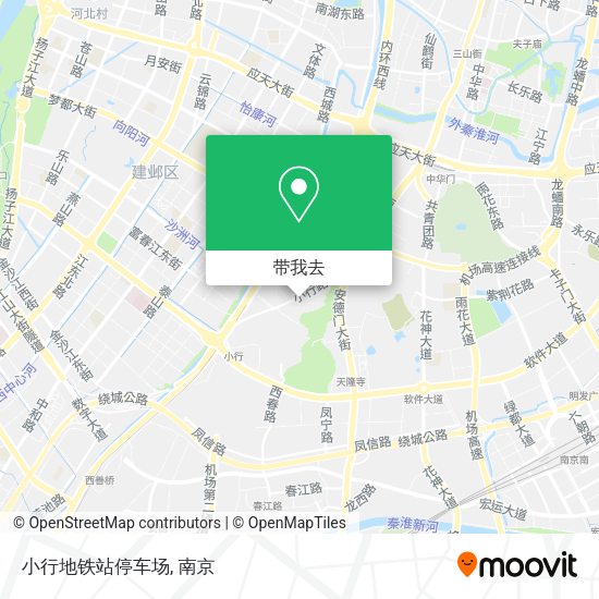 小行地铁站停车场地图