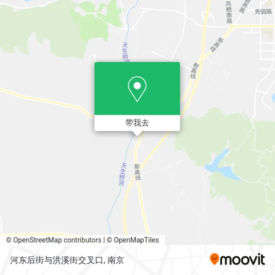 河东后街与洪溪街交叉口地图