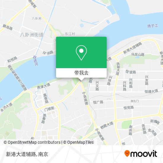 新港大道辅路地图