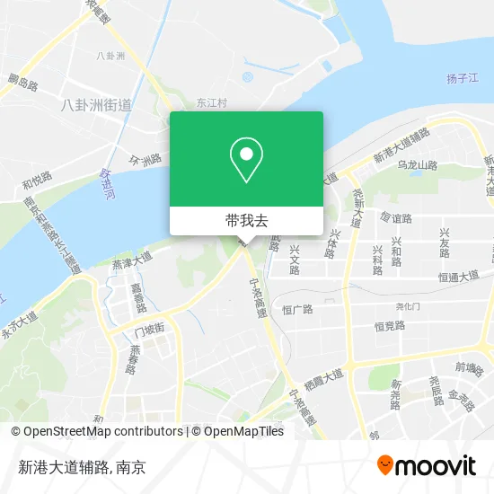 新港大道辅路地图