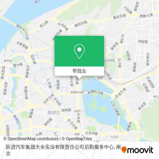 跃进汽车集团大全实业有限责任公司后勤服务中心地图