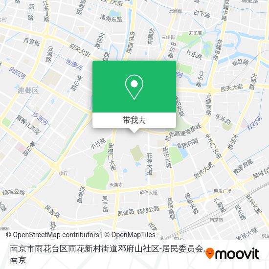 南京市雨花台区雨花新村街道邓府山社区-居民委员会地图