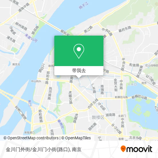 金川门外街/金川门小街(路口)地图