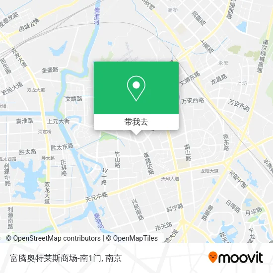富腾奥特莱斯商场-南1门地图