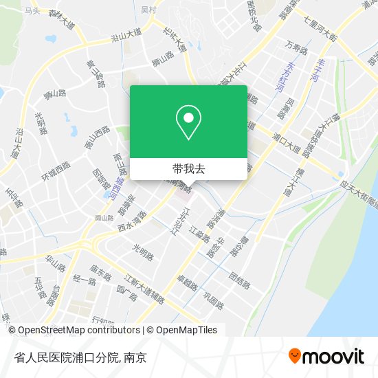 省人民医院浦口分院地图