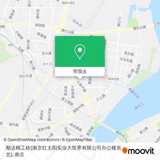 顺达精工砖(南京红太阳实业大世界有限公司办公楼东北)地图