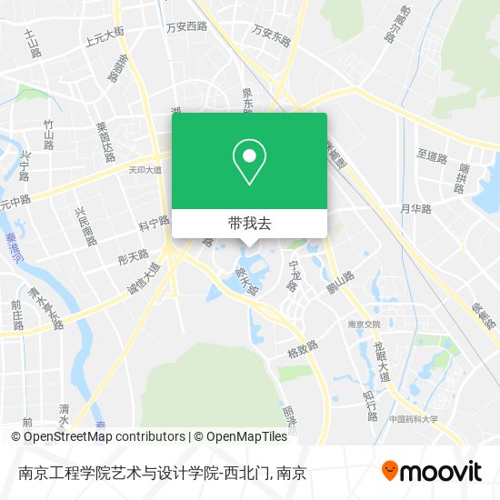 南京工程学院艺术与设计学院-西北门地图