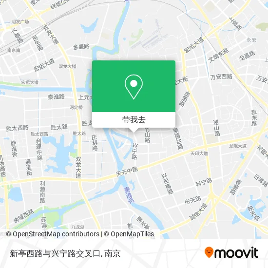 新亭西路与兴宁路交叉口地图