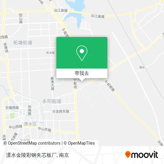 溧水金陵彩钢夹芯板厂地图