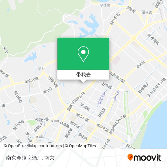 南京金陵啤酒厂地图