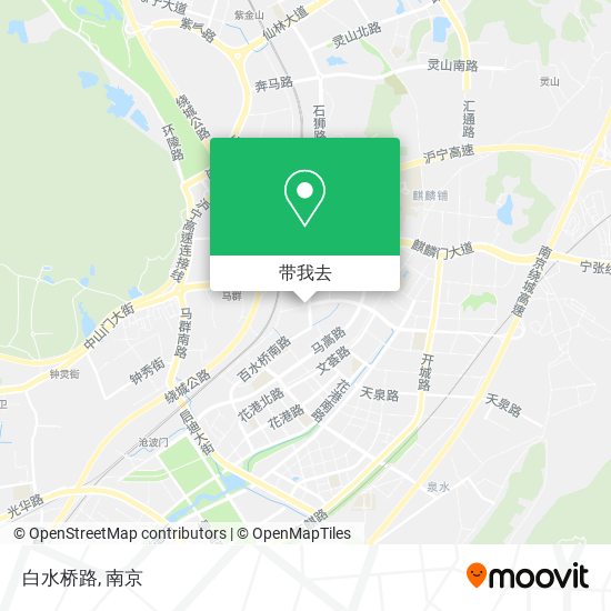 白水桥路地图