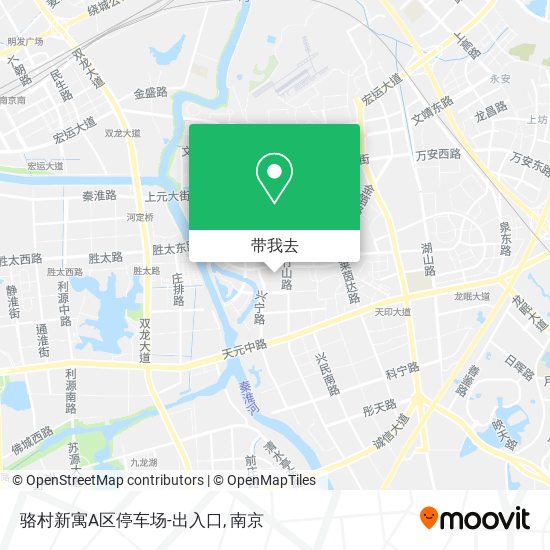 骆村新寓A区停车场-出入口地图