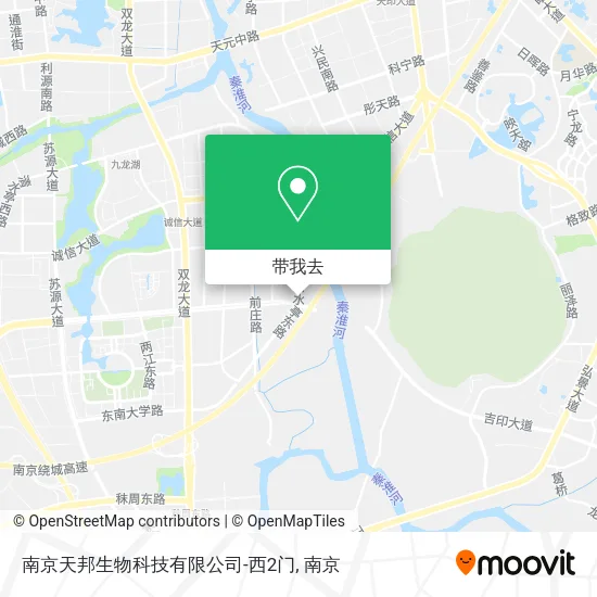 南京天邦生物科技有限公司-西2门地图
