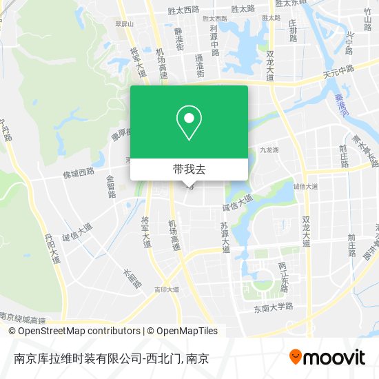 南京库拉维时装有限公司-西北门地图