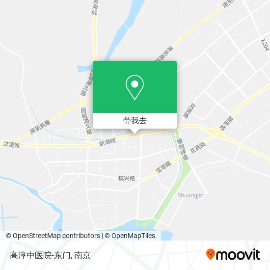 高淳中医院-东门地图