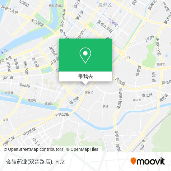 金陵药业(双莲路店)地图