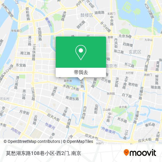 莫愁湖东路108巷小区-西2门地图