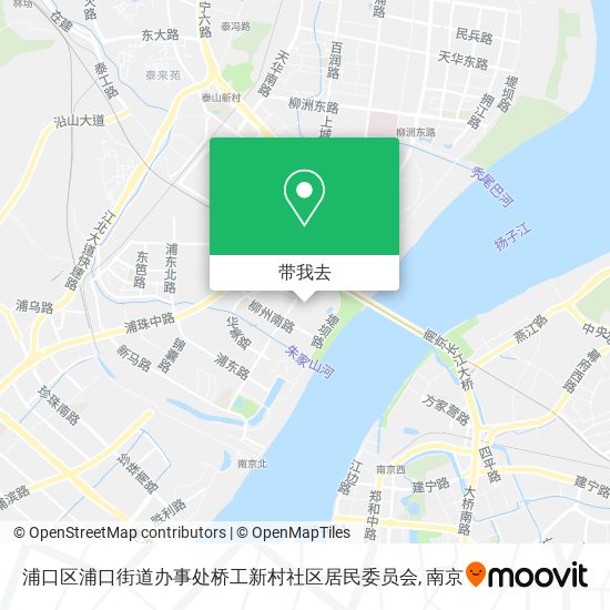 浦口区浦口街道办事处桥工新村社区居民委员会地图