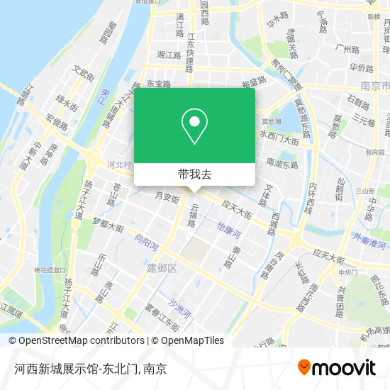 河西新城展示馆-东北门地图