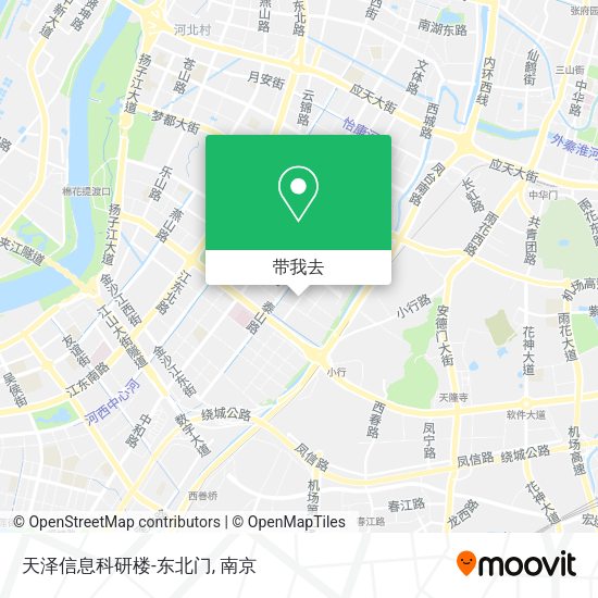 天泽信息科研楼-东北门地图