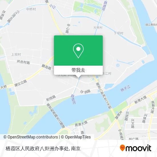栖霞区人民政府八卦洲办事处地图