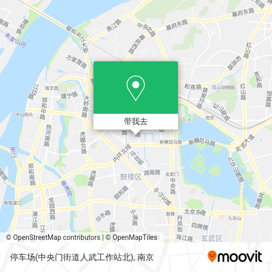 停车场(中央门街道人武工作站北)地图