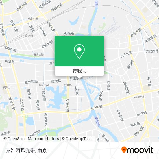 秦淮河风光带地图