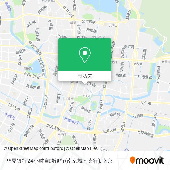 华夏银行24小时自助银行(南京城南支行)地图