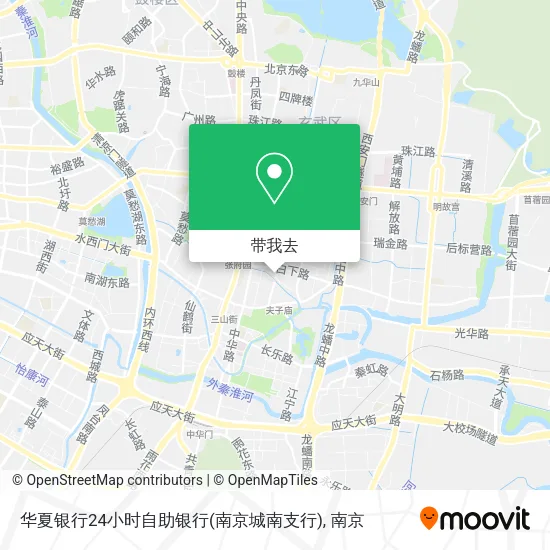 华夏银行24小时自助银行(南京城南支行)地图