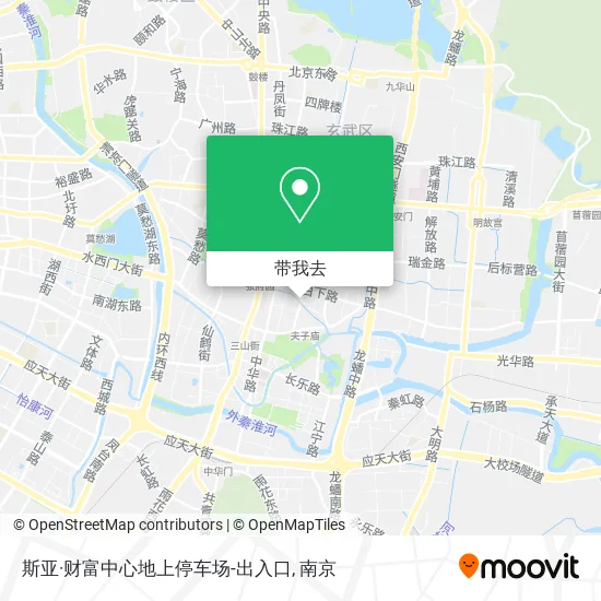 斯亚·财富中心地上停车场-出入口地图