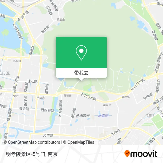 明孝陵景区-5号门地图