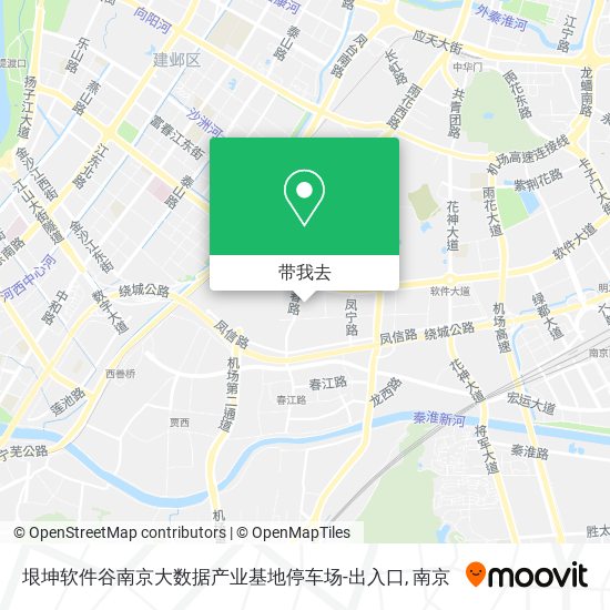 垠坤软件谷南京大数据产业基地停车场-出入口地图