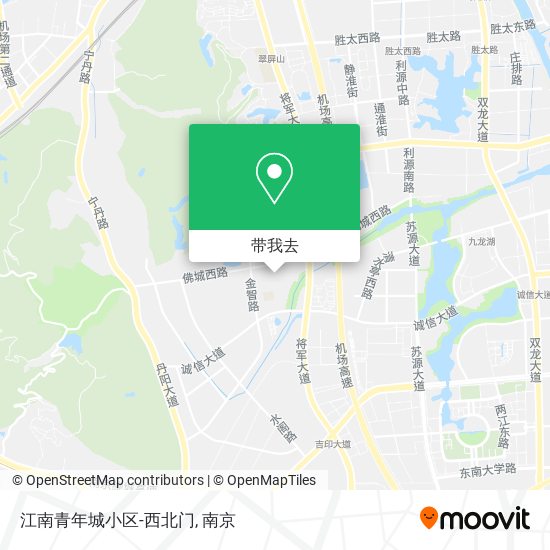 江南青年城小区-西北门地图