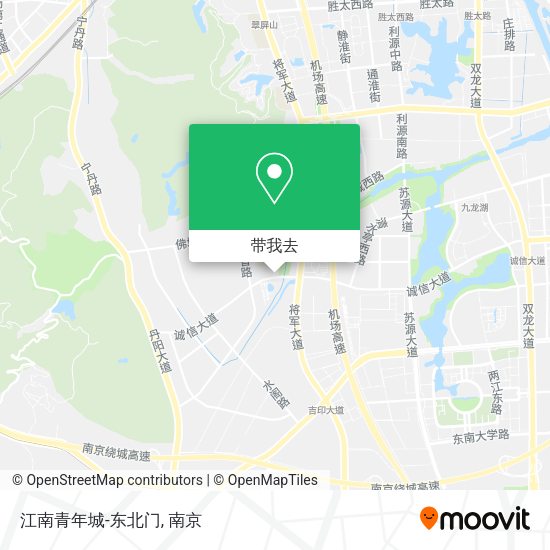 江南青年城-东北门地图
