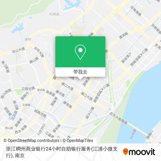 浙江稠州商业银行24小时自助银行服务(江浦小微支行)地图