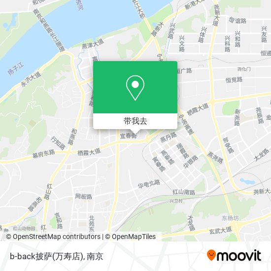 b-back披萨(万寿店)地图