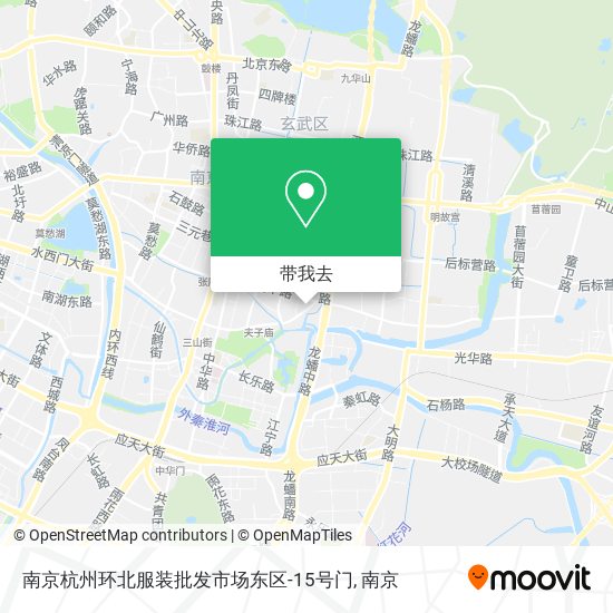南京杭州环北服装批发市场东区-15号门地图