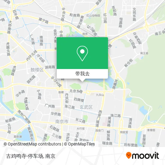 古鸡鸣寺-停车场地图