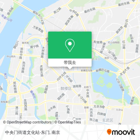 中央门街道文化站-东门地图