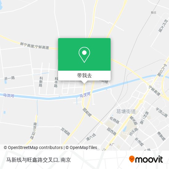 马新线与旺鑫路交叉口地图