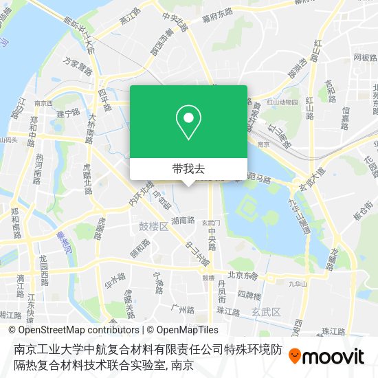 南京工业大学中航复合材料有限责任公司特殊环境防隔热复合材料技术联合实验室地图