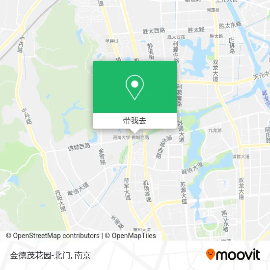 金德茂花园-北门地图