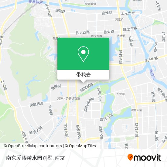 南京爱涛漪水园别墅地图
