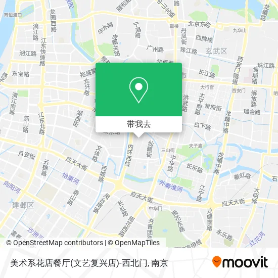美术系花店餐厅(文艺复兴店)-西北门地图