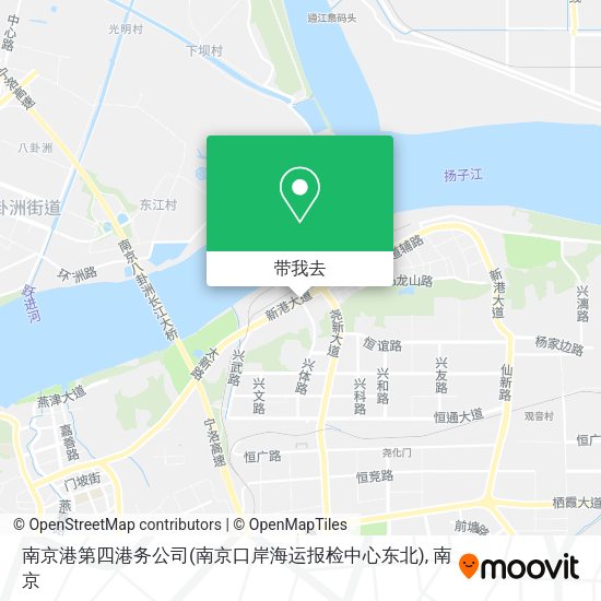 南京港第四港务公司(南京口岸海运报检中心东北)地图