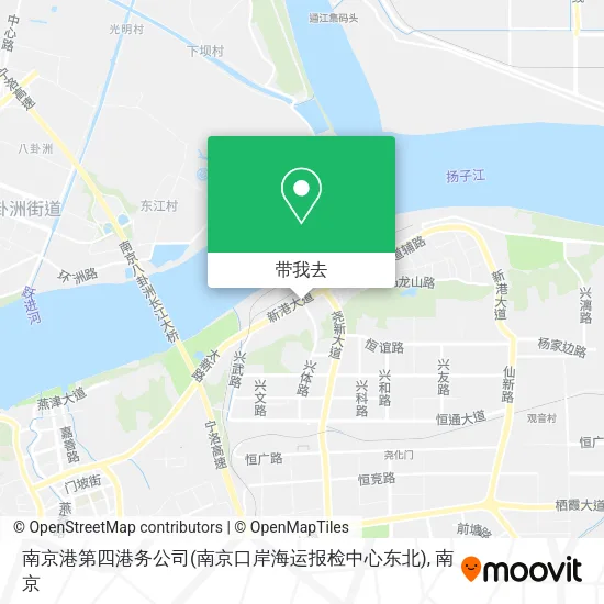 南京港第四港务公司(南京口岸海运报检中心东北)地图
