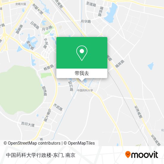 中国药科大学行政楼-东门地图