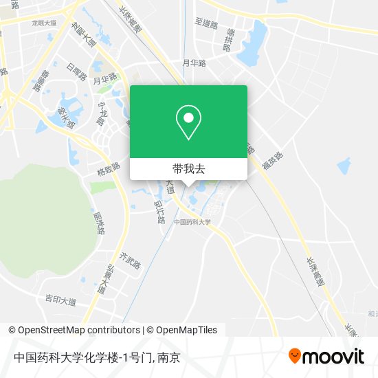 中国药科大学化学楼-1号门地图