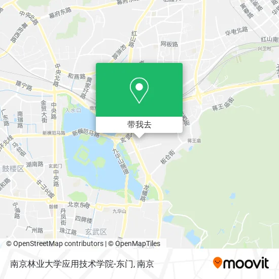 南京林业大学应用技术学院-东门地图