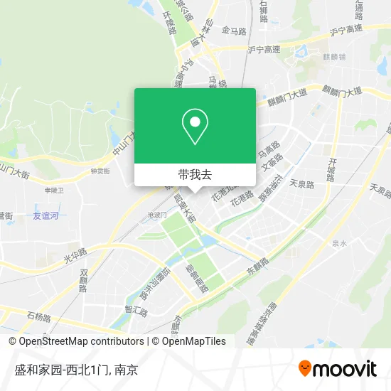 盛和家园-西北1门地图